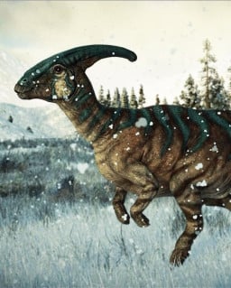 parasaurolophus profil fotoğrafı