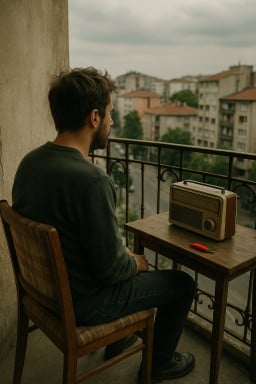 balkon insanı profil fotoğrafı
